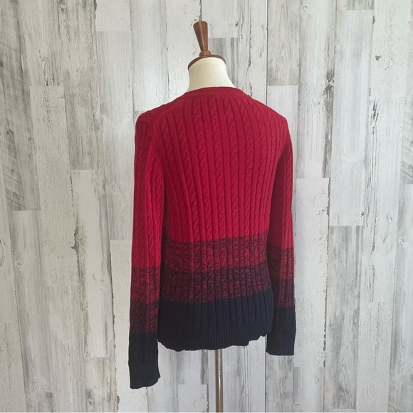 Tommy Hilfiger Ombré Cable Knit Sweater - Picture 9 of 10